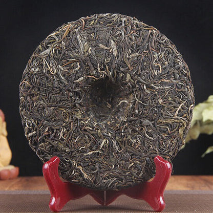 Raw Puer Tea Cake Youle Mountain Shen Puerh Qizi Cha Bing 357g/12.59oz