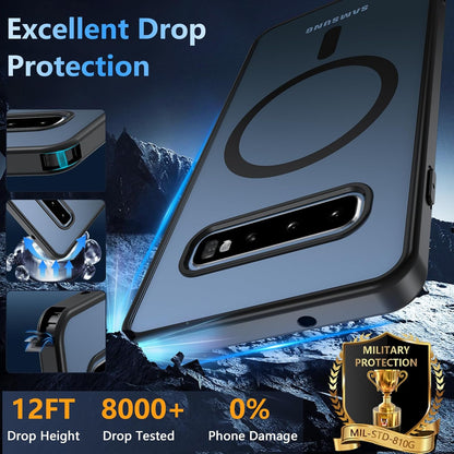 Magnetic for Samsung Galaxy S10 Case, Compatible with Magsafe, Shockproof Milita
