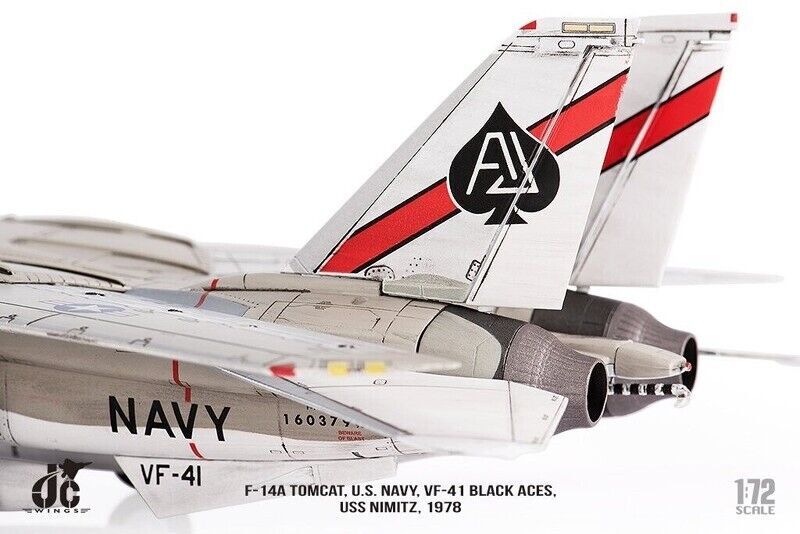 1:72 JC Wings Grumman F-14A Tomcat USN Nimitz 1978 Fighter Diecast Plane Model