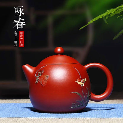 Yixing Dahongpao Teapot Handmade Yongchun Dragon Egg Tea Pot 200ml Kung Fu