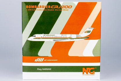 1:200 NG Model Air Wisconsin Bombardier CRJ200LR Airplane Diecast Aircraft Model