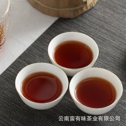 100g Yunnan Pu'er Tea Ancient Tree Golden Bud Small Cake Pu'er Tea Ripe Tea