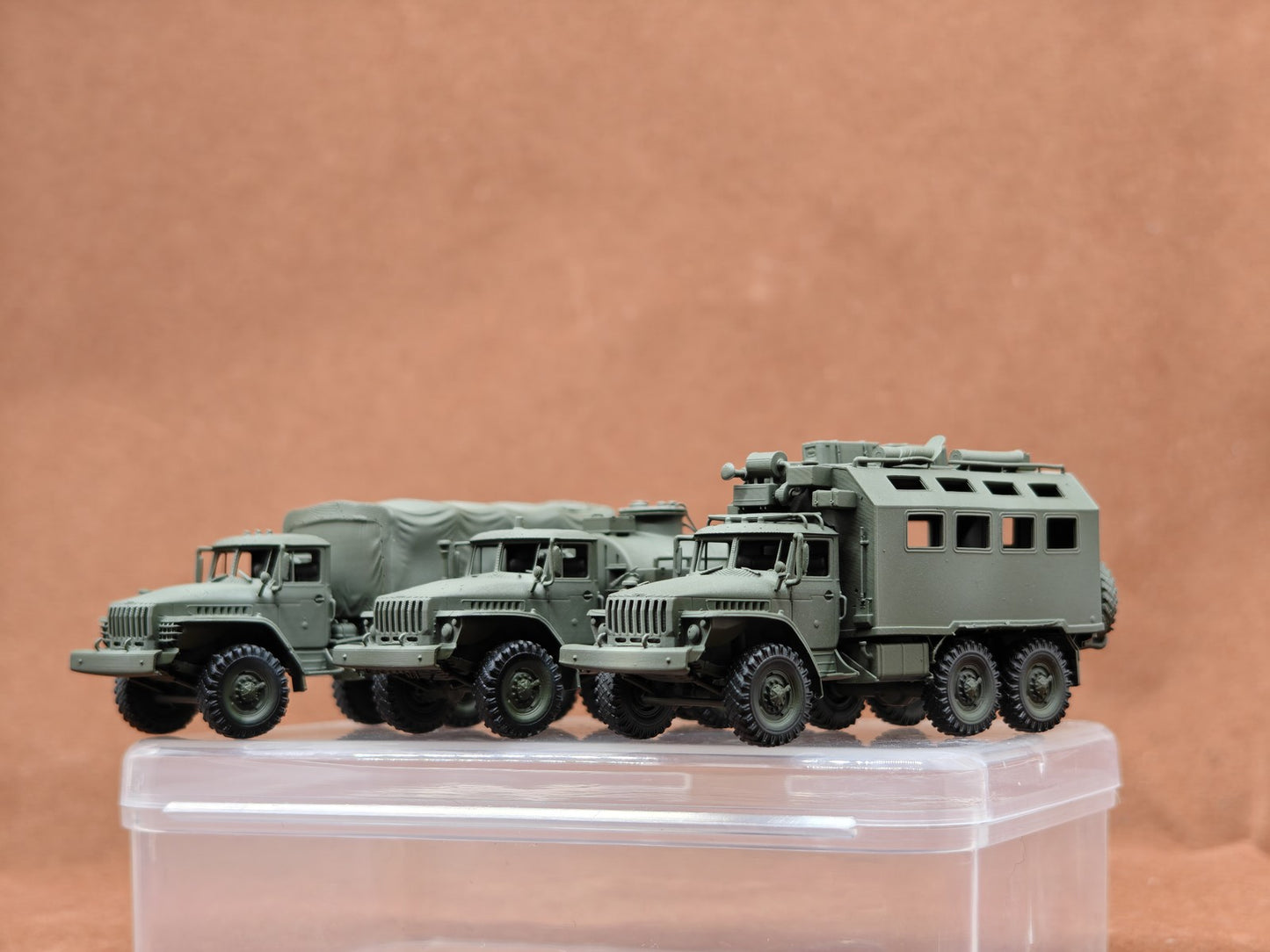 3D Printed 1/144 Russian Tanker Transportation Command Vehicle Colored Model