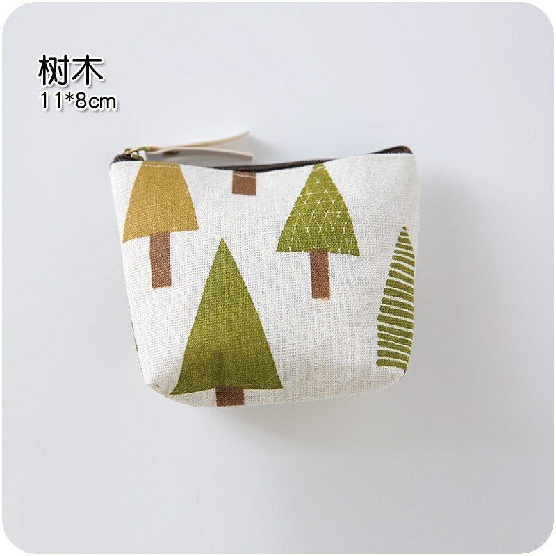 Women Coin Purse Card Earphone Pouch Bag Key Holder Small Wallet Package Canvas