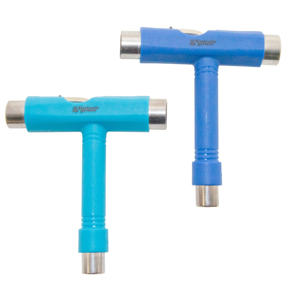 2 Pack Skateboard / Longboard T-Tools: 3/8", 1/2", 9/16", Hex Key, & Screwdriver