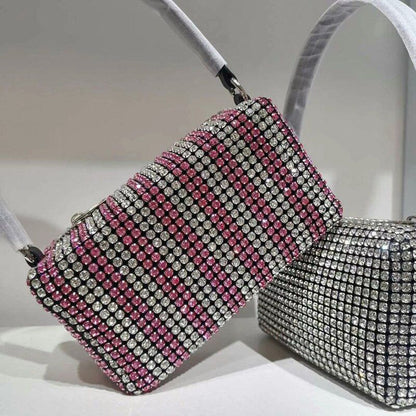 Evening Bag Purse Clutch Wedding Small Handbag Women Rhinestone Shoulder Bag 1PC