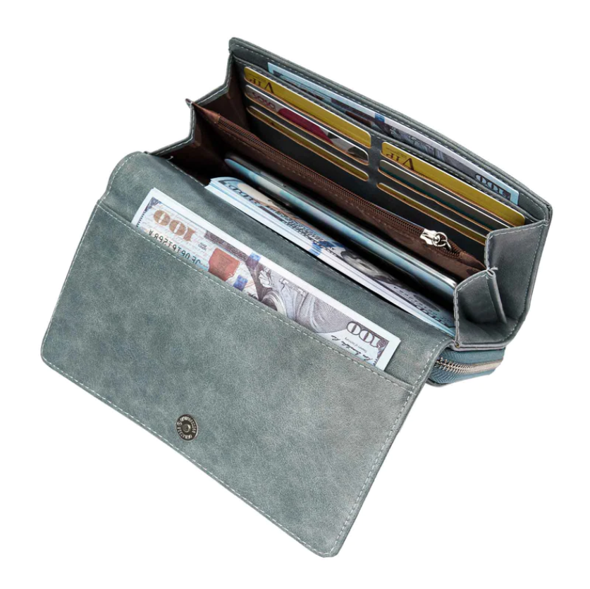 Celela Women Multifunctional Cell Phone Card Holder Clutch Crossbody Wallet Bag