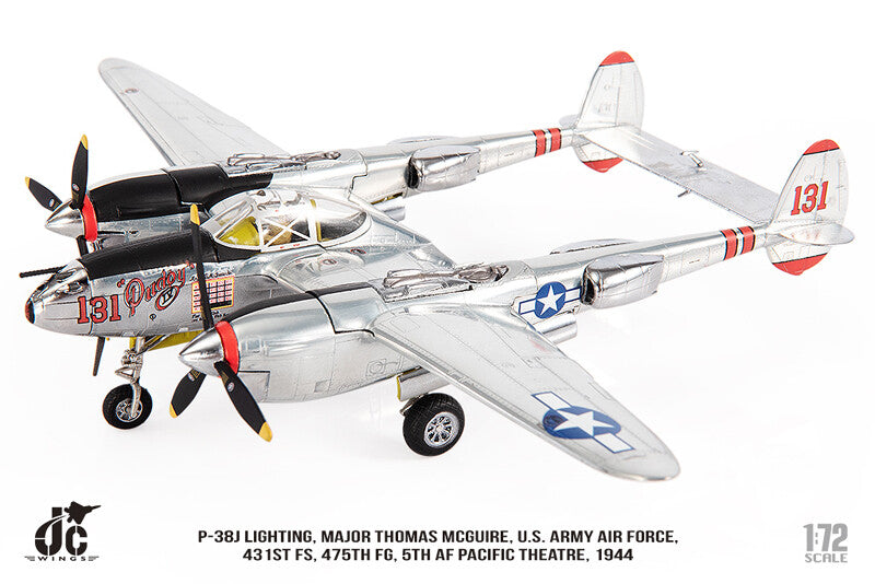 1:72 JC Wings P-38J LIGHTING,MAJOR THOMAS MCGUIRE. US ARMY Fighter Diecast Model