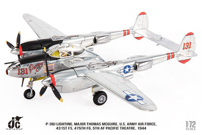 1:72 JC Wings P-38J LIGHTING,MAJOR THOMAS MCGUIRE. US ARMY Fighter Diecast Model