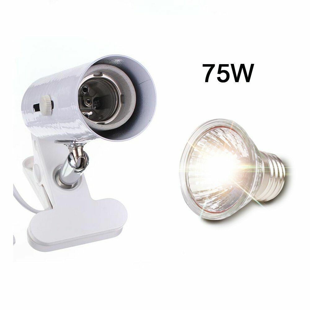 Reptile Lamp UVA UVB 3.0 Clip-on Ceramic Light Holder Turtle Basking UV Heating
