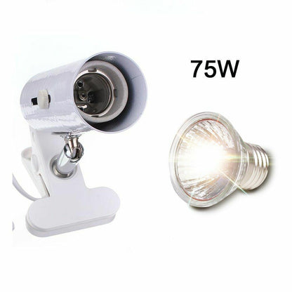 Reptile Lamp UVA UVB 3.0 Clip-on Ceramic Light Holder Turtle Basking UV Heating