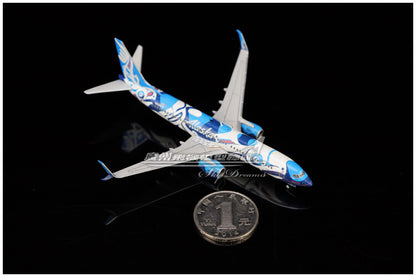1:400 GeminiJets Alaska BOEING B737-800 Airplane Diecast Plane Aircraft Model