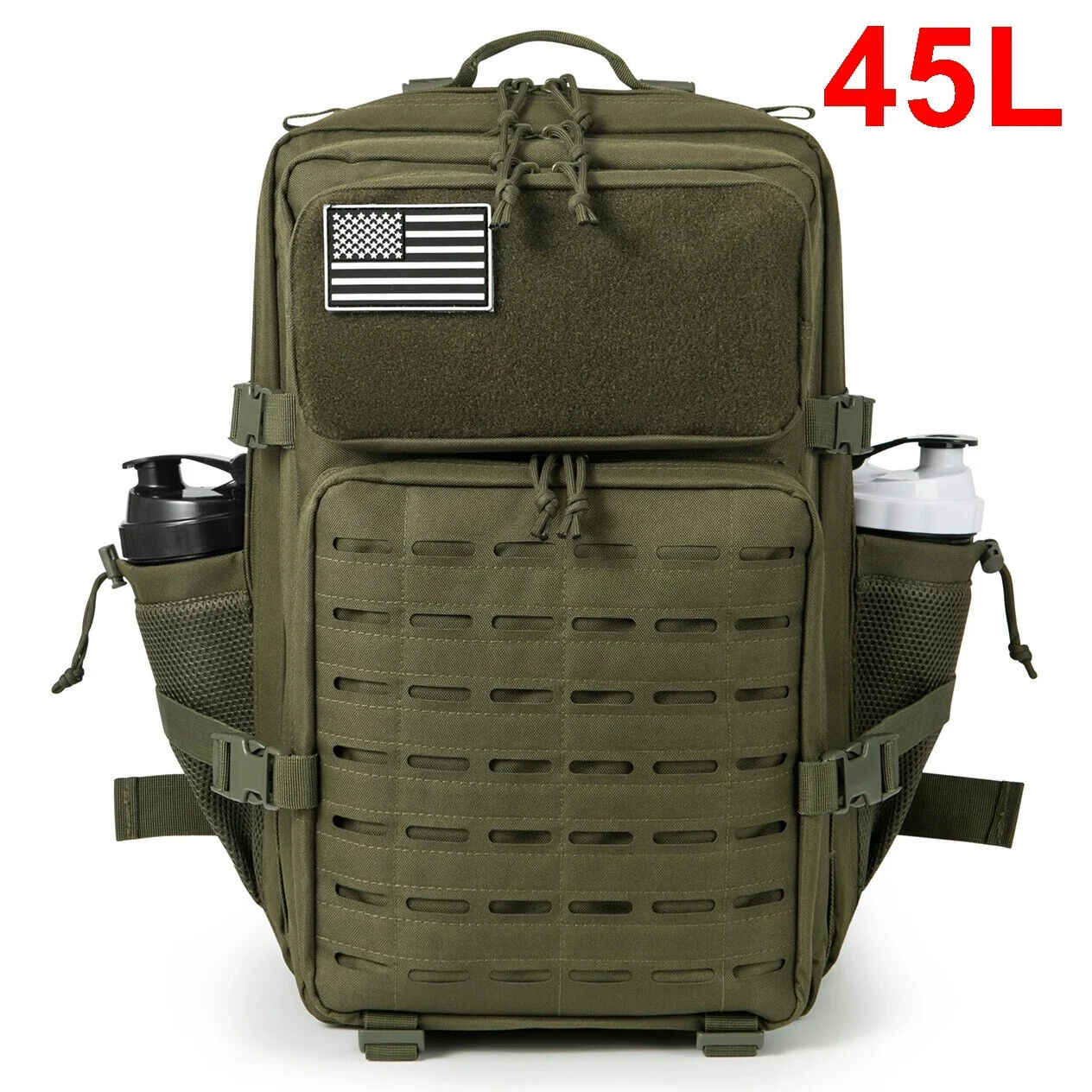 Military Tactical Backpack Women/men Daypack School Bag Rucksack Cup Holder