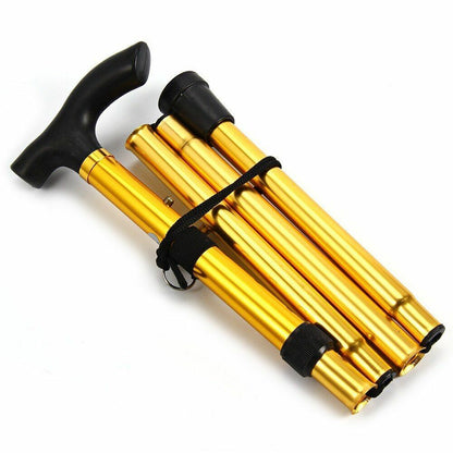 Nordic Walking Stick Telescopic Quick Lock Foldable Trekking Pole Hiking Cane