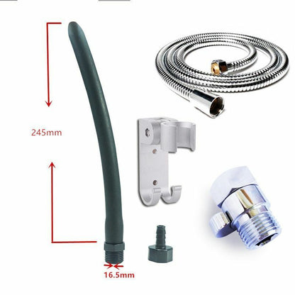 Shower Nozzle Silicone Enema Healthy Rectal Anal Syringe Douche System Vaginal