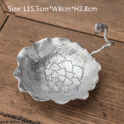 Pure Tin Filter Net Chinese Tea Set Accessories Tea Strainer Creative Net New