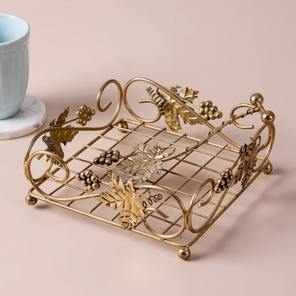 Metallic Tissue Paper Holder Premium Napkin Holder for Dining Table & Kitchen