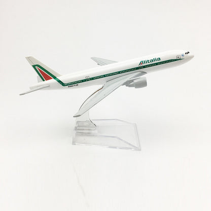 1:400 16cm Alitalia B777 Plane Model Alloy Aircraft Diecast Airplane Ornaments