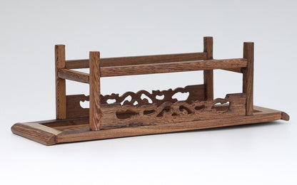 11.8" Wood Display Stand Rack Shelf Vase Bonsai Buddha Statue Base Decor