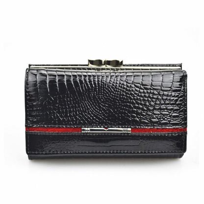 Small Wallet Purse Genuine Leather Clutch Coin Purse Card Holder Money Bags 1 PC