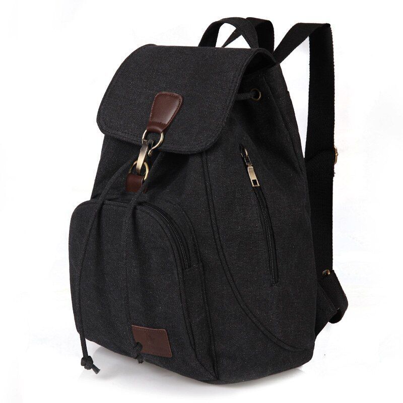 Canvas Backpack Vintage Pure Cotton Travel Bag Laptop School Bags Bag Polyester