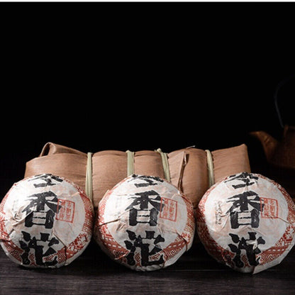 Premium Cooked Pu'er Black Tea Bamboo Shell Pu-Erh Jujube Fragrant Tuocha 500g