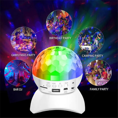 Wireless Disco Lamp with Bluetooth Speaker Birthday Party Light Ball Lightning