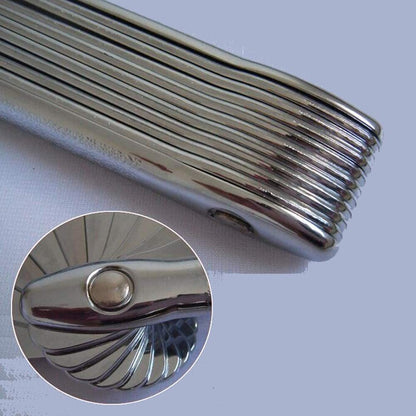 Folding Fan Alloy Stainless Steel Martial Arts Fan Self-Defense Accessories Gift