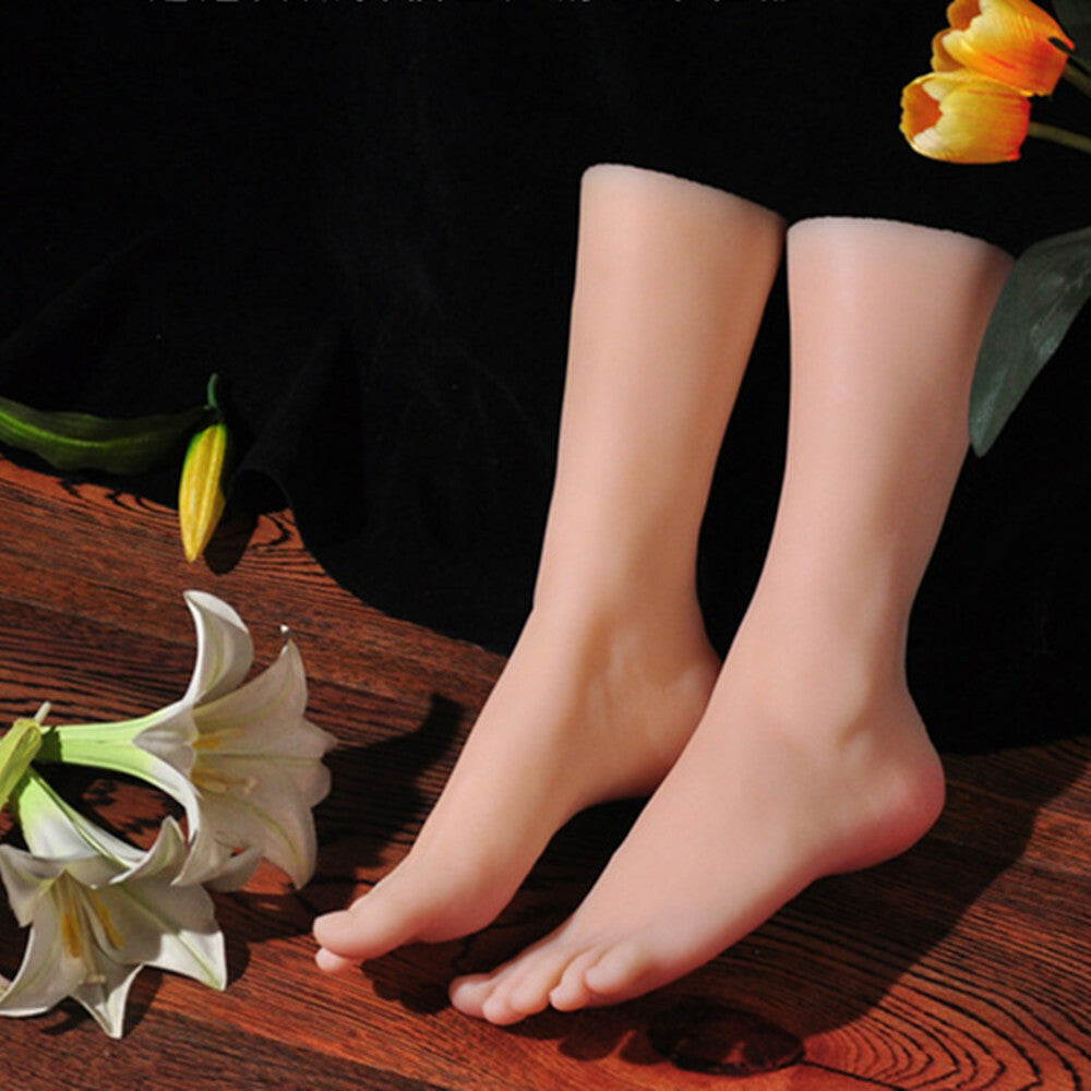 Mannequin Feet Model Left Leg Silicone Right Display One or Lifelike Female