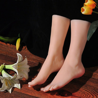 Mannequin Feet Model Left Leg Silicone Right Display One or Lifelike Female