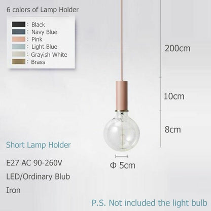 Nordic Loft Simple Pendant Lights E27 LED Modern Creative Hanging Lamp Design 1x