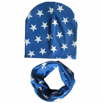 Baby Hats Winter Spring Scarf Sets Cotton Boy Girl Caps Kids Bonnet Beanie Cap