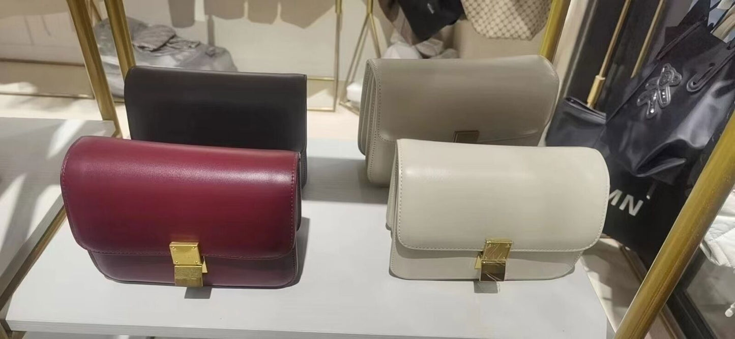Women’s Genuine Shoulder Bag Small Square Bags Handbag Bags