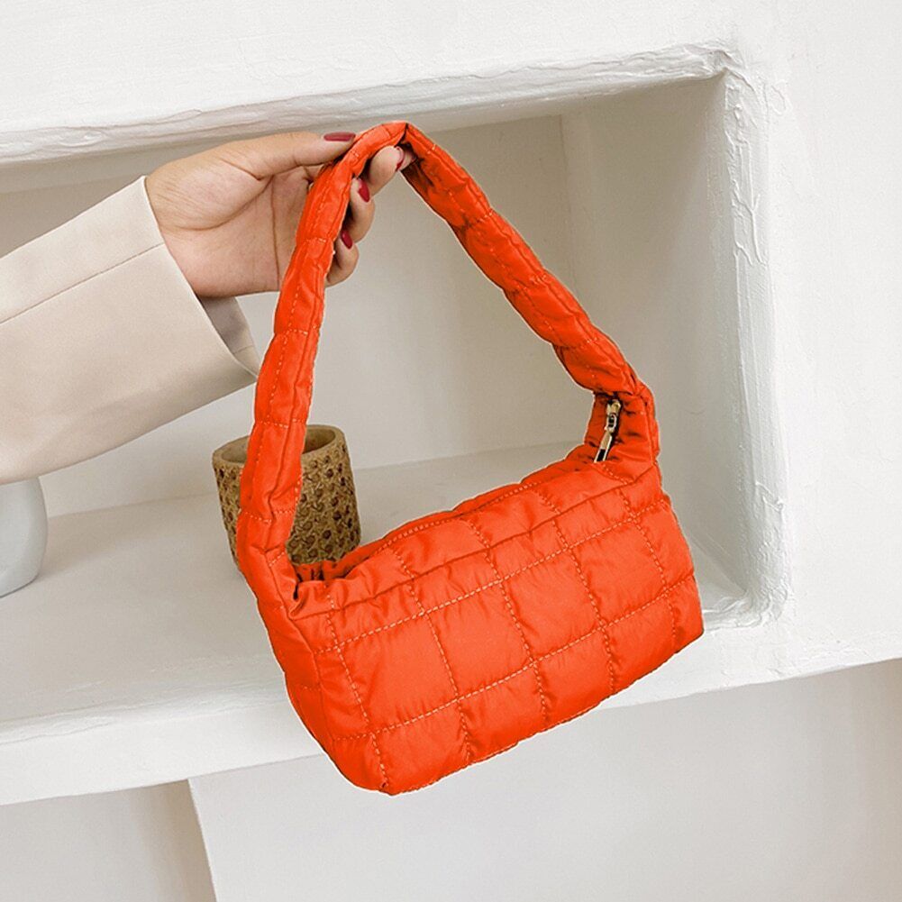 Pattern Shoulder Bag Cotton Handbag Women Tote Bags Padded Ladies Bag