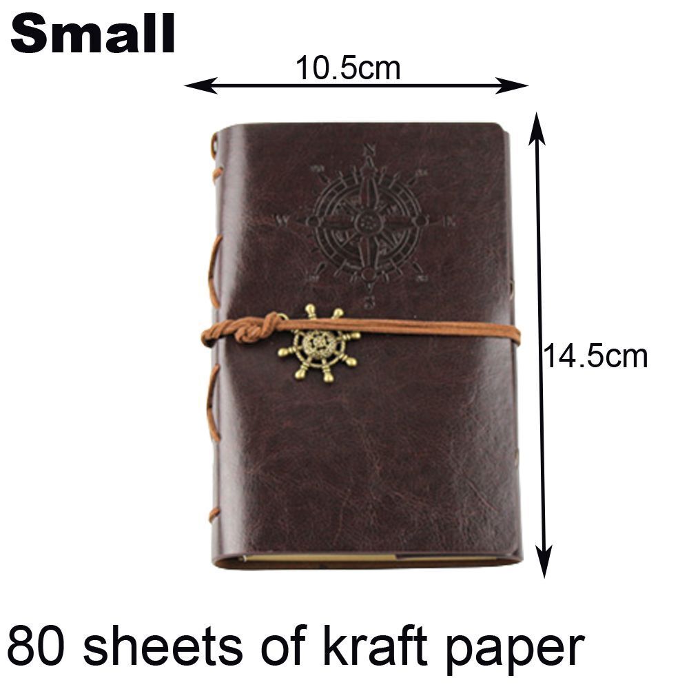 Photo Album 30 Sheet Vintage Leather Scrapbooking Book Refillable Page 21.5x17cm