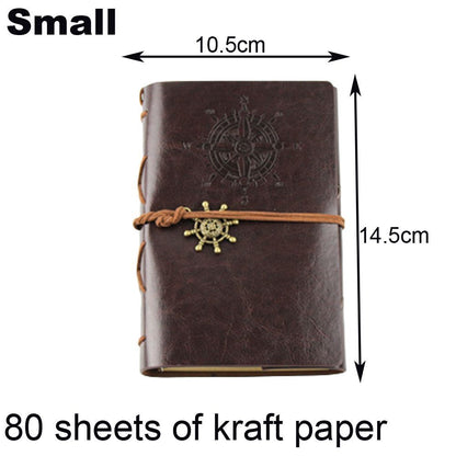 Photo Album 30 Sheet Vintage Leather Scrapbooking Book Refillable Page 21.5x17cm