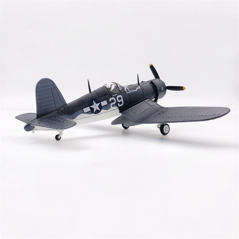 Amer WWII F4U-1 Pirate Military Fighter VMF-323 USA 1945 1/72 Aircraft Model