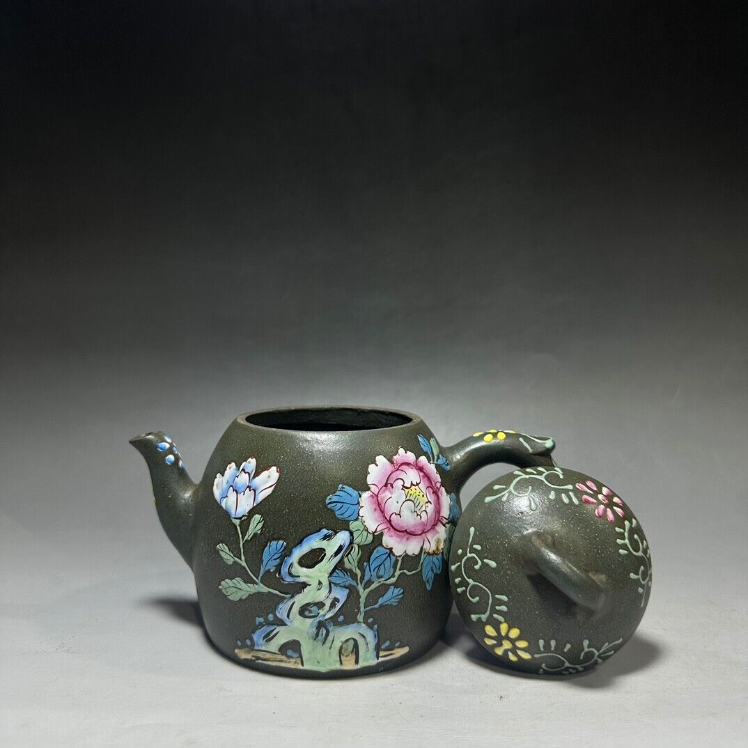 Chinese Yixing Zisha Clay Handmade Exquisite Teapot （秦权 底款：金鼎商标）