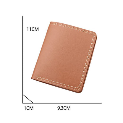 Card Holder Short Wallet Synthetic Leather Coin Purse Money Pouch Storage Bags