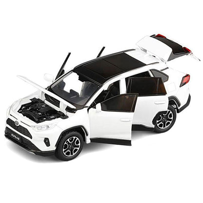 1/32 RAV4 Model Toy Car Alloy Metal Diecast Toy Vehicle Boys Toys for Kids Gifts