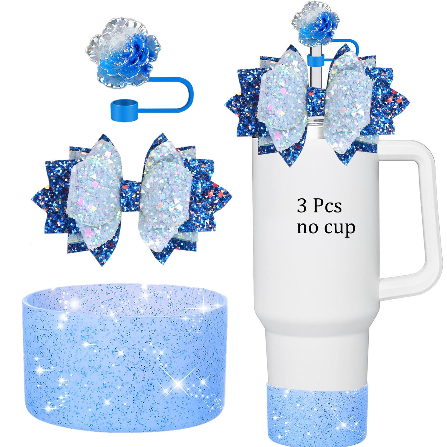 6Pcs Accessories Decor Set for Stanley Cup 40 30oz Insulated Tumbler Travel Cup
