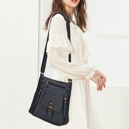 Fashion One Shoulder Bag Retro Small Square Bag Shoulder Tote Bag for Women