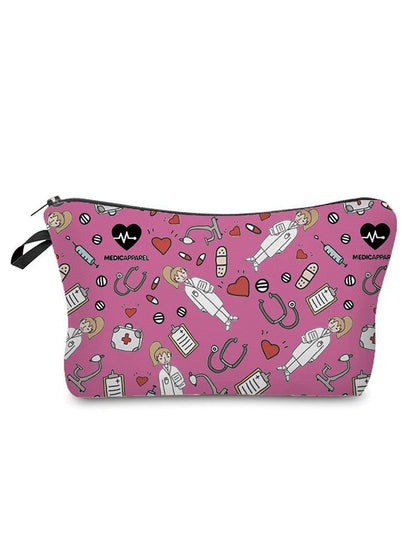 Printed Makeup Bag Reusable Storage Purse Stylish Practical Bags 2*2*13.5 CM 1PC