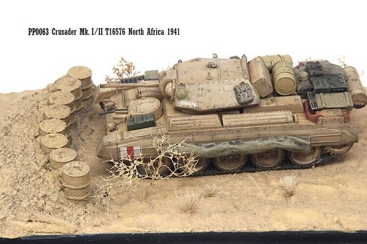 S-Model 1/72 PP0063 Crusader MK.Ⅰ/Ⅱ T16576 Tank North Africa 1941 Model+Platform