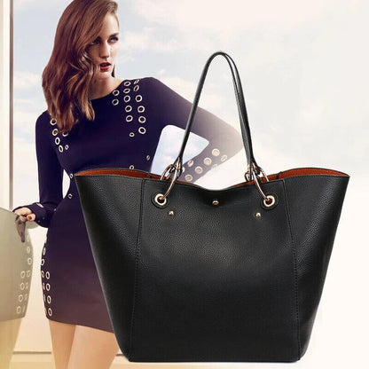 Handbags Women Tote Bag Female Lychee Leather Shoulder Bag Women's Bags