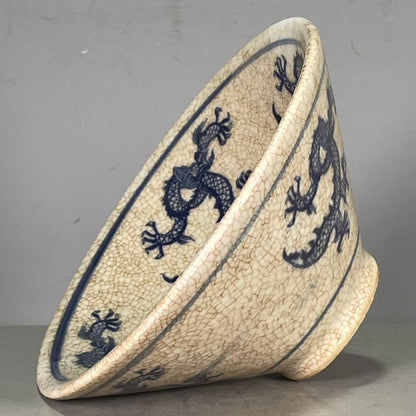 Chinese Dragon Pattern Porcelain Bowl Blue and White Porcelain