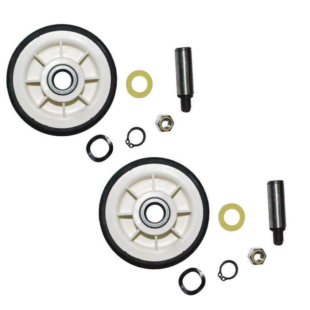 2Pcs Dryer Roller Wheel Drum Support Kit Replacement Part For Maytag Whirlpool