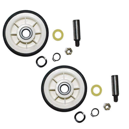 2Pcs Dryer Roller Wheel Drum Support Kit Replacement Part For Maytag Whirlpool