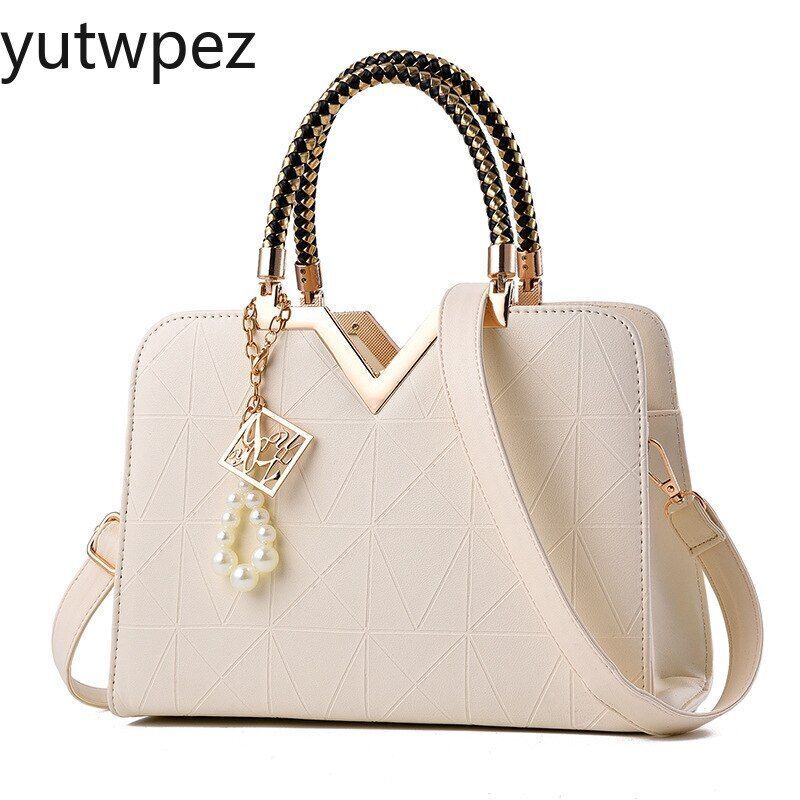 Bags Luxury Shoulder Purse Fashion Handbags Synthetic Shell Bags Beading Zipper