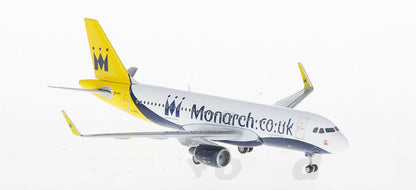 1:400 GeminiJets Monarch AIRBUS A320 Passenger Airplane Diecast Aircraft Model